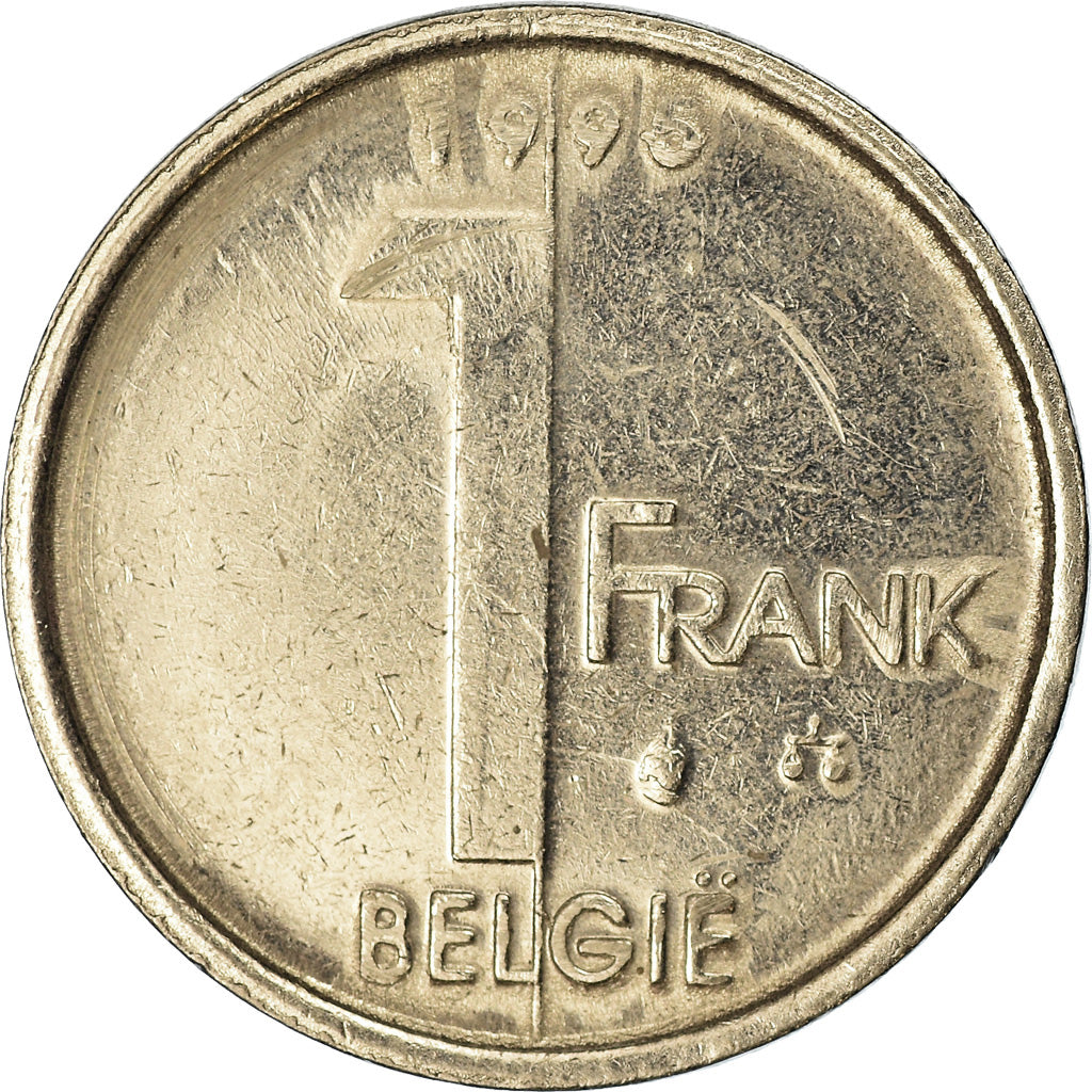 Coin, Belgium, Albert II, Franc, 1995, EF(40-45), Nickel Plated Iron, KM:188