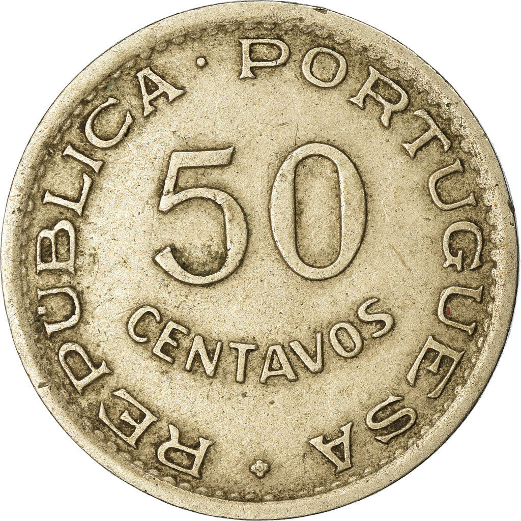 Coin, Angola, 50 Centavos, 1950, EF(40-45), Nickel-Bronze, KM:72