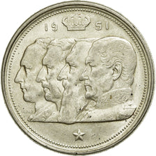 Coin, Belgium, 100 Francs, 100 Frank, 1951, AU(50-53), Silver, KM:139.1