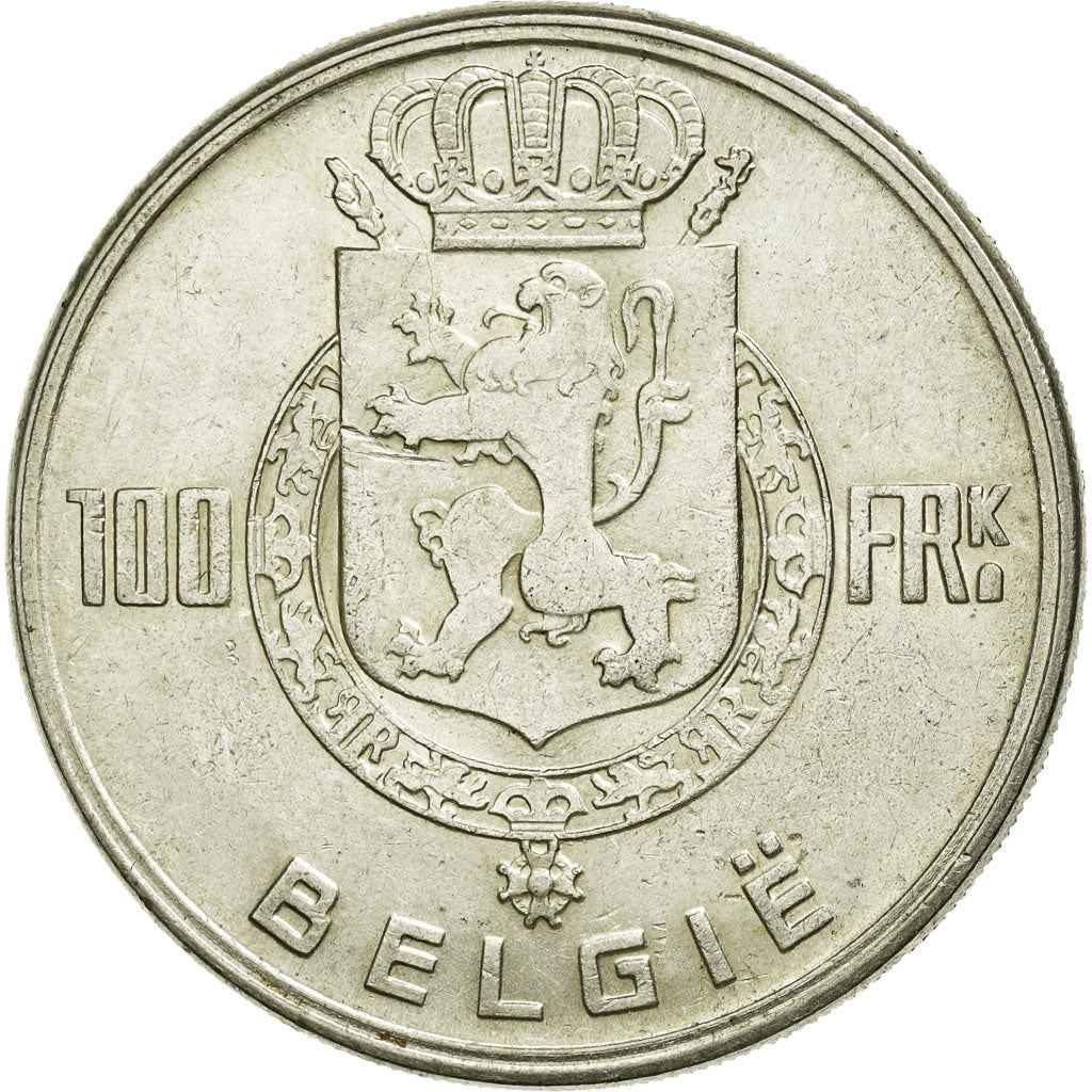 Monnaie, Belgique, 100 Francs, 100 Frank, 1951, SUP, Argent, KM:139.1