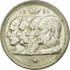 Coin, Belgium, 100 Francs, 100 Frank, 1951, EF(40-45), Silver, KM:139.1