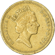 Coin, Great Britain, Elizabeth II, Pound, 1993, EF(40-45), Nickel-brass, KM:964