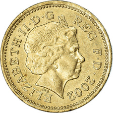 Coin, Great Britain, Elizabeth II, Pound, 2002, British Royal Mint, EF(40-45)