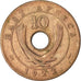 Moeda, ÁFRICA ORIENTAL, George V, 10 Cents, 1922, VF(30-35), Bronze, KM:19