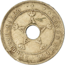 Moneda, Congo belga, 5 Centimes, 1925, MBC, Cobre - níquel, KM:17