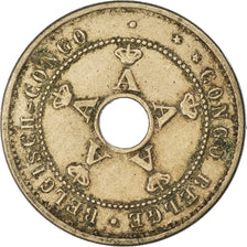 Moeda, Congo Belga, 5 Centimes, 1925, EF(40-45), Cobre-níquel, KM:17