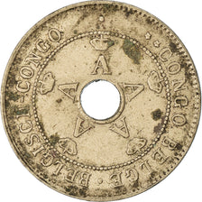 Coin, Belgian Congo, 10 Centimes, 1921, Heaton, EF(40-45), Copper-nickel, KM:18