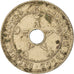 Coin, Belgian Congo, 10 Centimes, 1921, Heaton, EF(40-45), Copper-nickel, KM:18