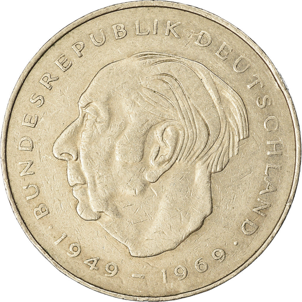 Coin, GERMANY - FEDERAL REPUBLIC, 2 Mark, 1980, Hambourg, EF(40-45)