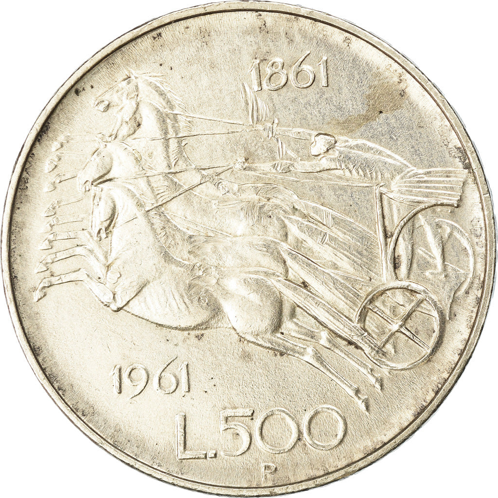 Monnaie, Italie, 500 Lire, 1961, Rome, TTB, Argent, KM:99