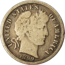 Coin, United States, Barber Dime, Dime, 1899, U.S. Mint, Philadelphia