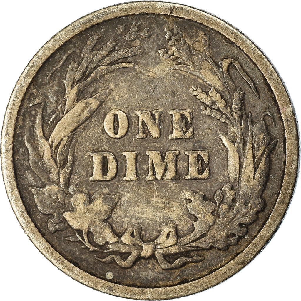 Coin, United States, Barber Dime, Dime, 1899, U.S. Mint, Philadelphia