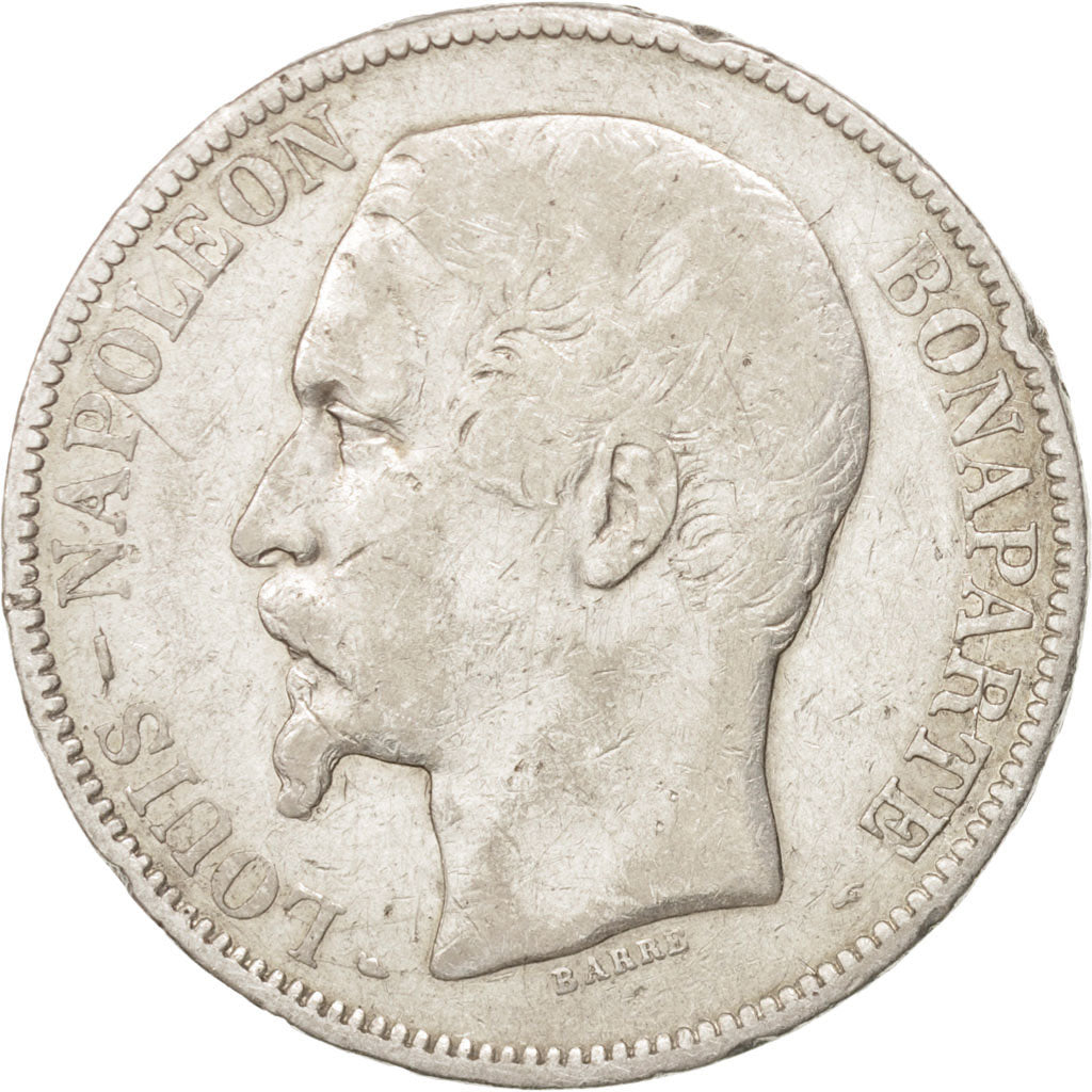 Deuxième République, 5 Francs Louis-Napoléon Bonaparte, 1852 A, KM 773.1