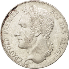 BELGIUM, 5 Francs, 5 Frank, 1849, KM #3.2, EF(40-45), Silver, 24.96