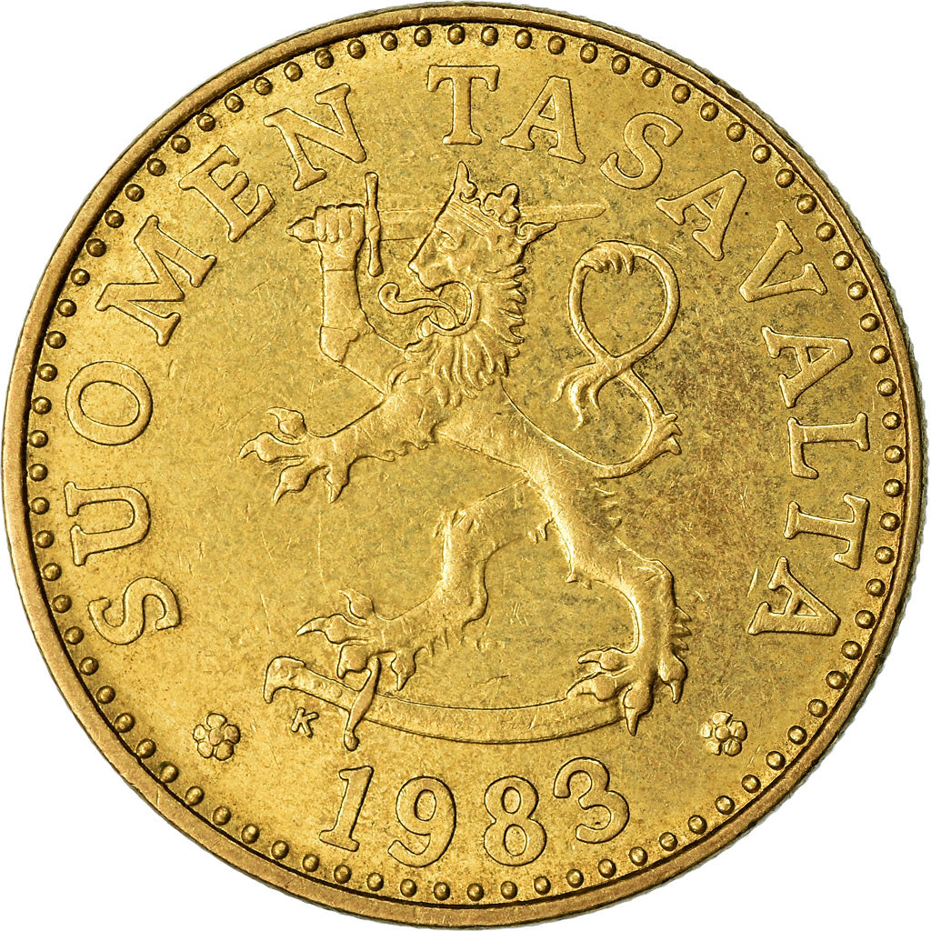 Moeda, Finlândia, 20 Pennia, 1983, EF(40-45), Alumínio-Bronze, KM:47