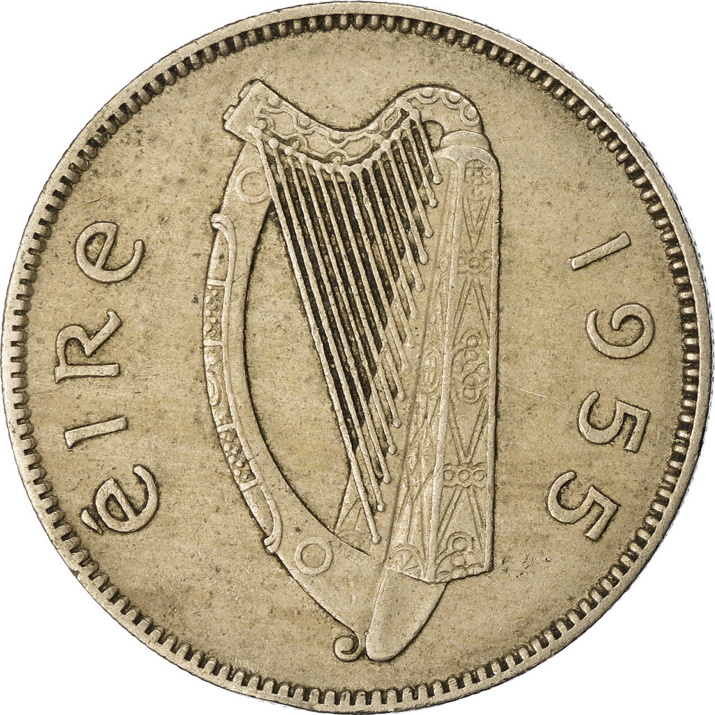Moneda, REPÚBLICA DE IRLANDA, Shilling, 1955, MBC, Cobre - níquel, KM:14A