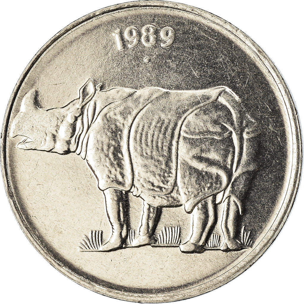 Münze, INDIA-REPUBLIC, 25 Paise, 1989, SS, Copper-nickel, KM:49.5