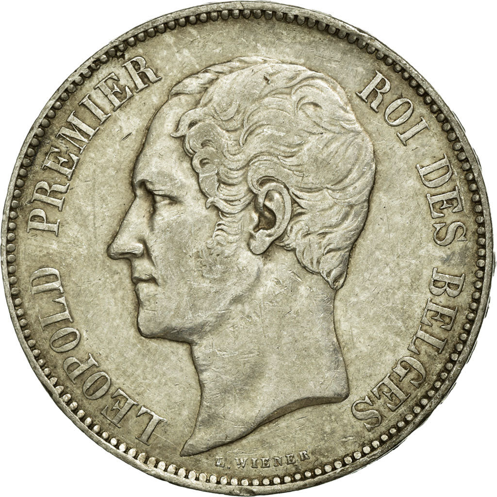 Coin, Belgium, Leopold I, 5 Francs, 5 Frank, 1852, EF(40-45), Silver, KM:17