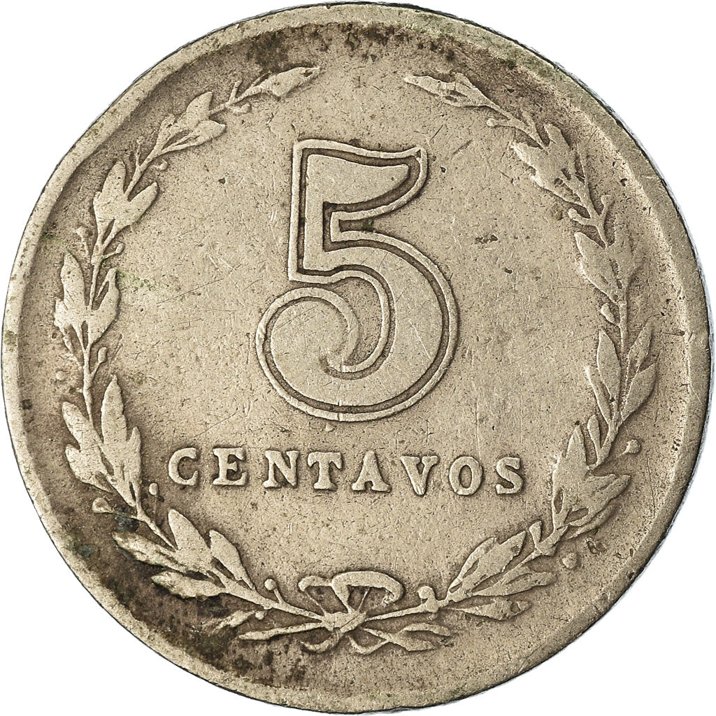 Moeda, Argentina, 5 Centavos, 1928, EF(40-45), Cobre-níquel, KM:34
