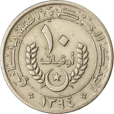 Moneta, Mauritania, 10 Ouguiya, 1974, BB, Rame-nichel, KM:4