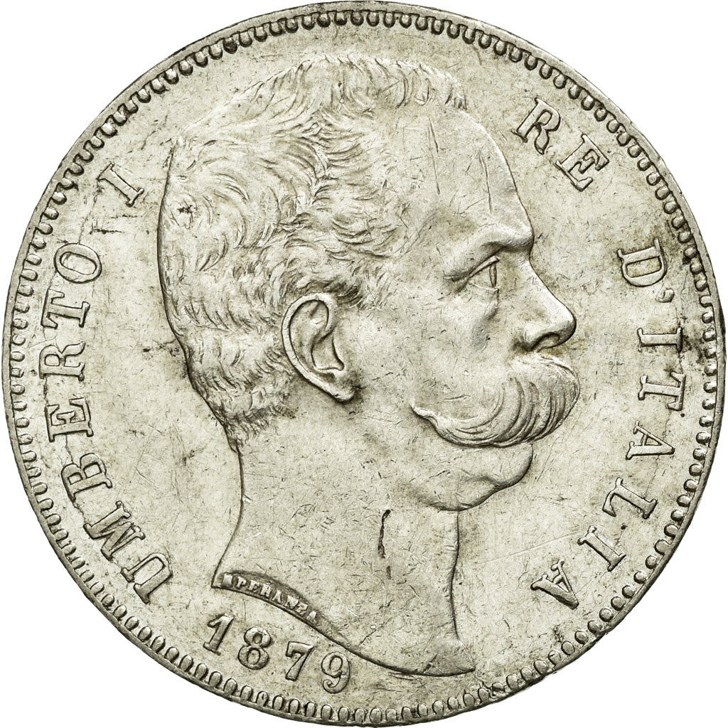 Monnaie, Italie, Umberto I, 5 Lire, 1879, Rome, TTB+, Argent, KM:20
