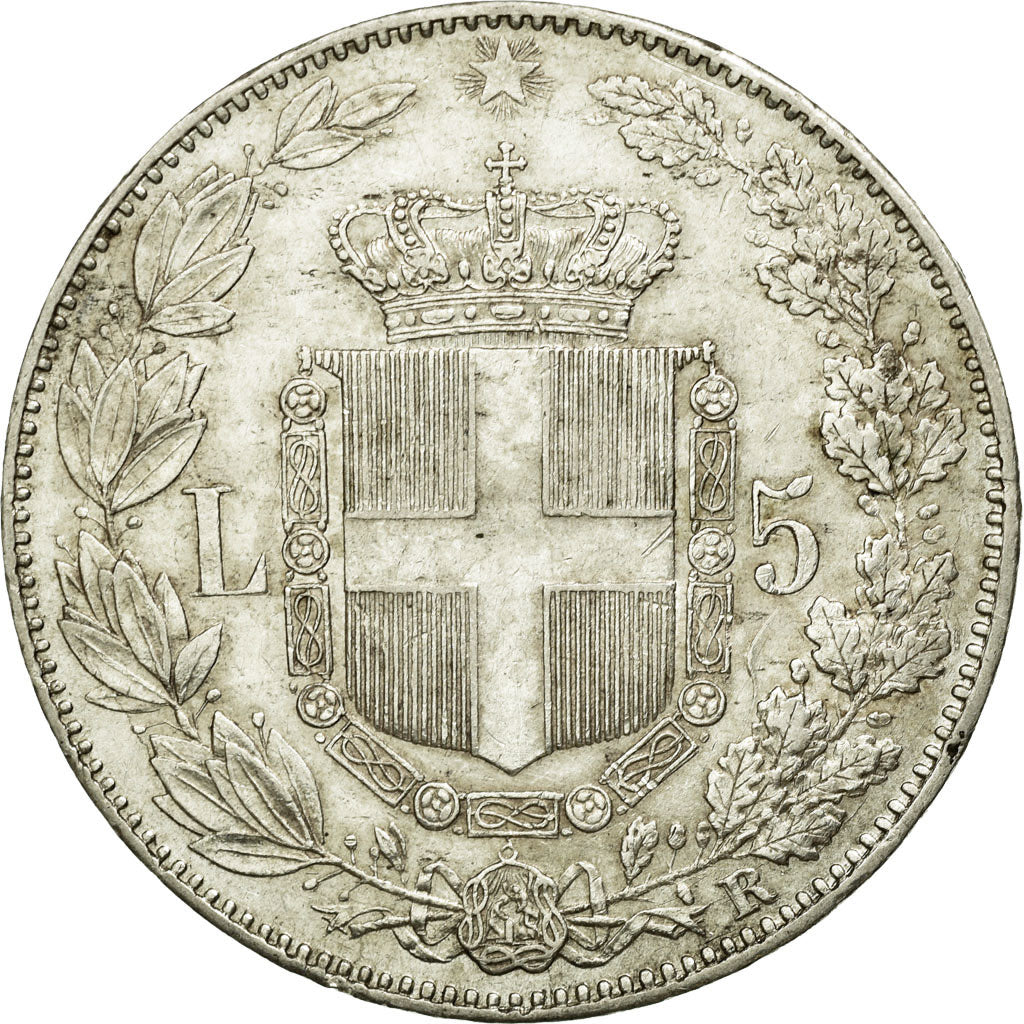 Monnaie, Italie, Umberto I, 5 Lire, 1879, Rome, TTB+, Argent, KM:20