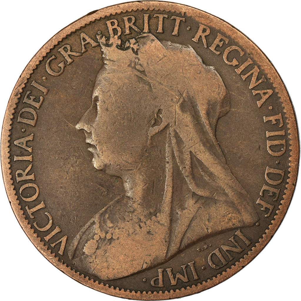 Münze, Großbritannien, Victoria, Penny, 1901, SGE+, Bronze, KM:790