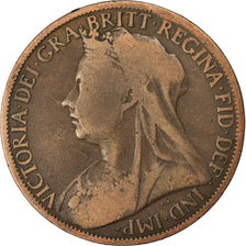 Münze, Großbritannien, Victoria, Penny, 1901, SGE+, Bronze, KM:790