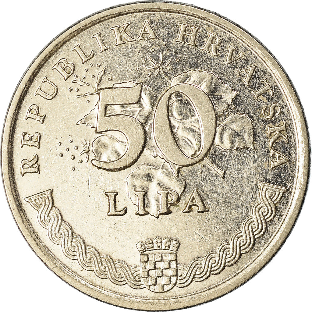 Monnaie, Croatie, 50 Lipa, 2002, TTB, Nickel plated steel, KM:19