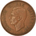 Moneta, Południowa Afryka, George VI, Penny, 1940, EF(40-45), Bronze, KM:25