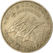 Coin, Cameroon, 50 Francs, 1960, Paris, EF(40-45), Copper-nickel, KM:13