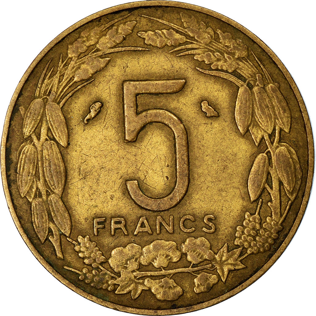 Coin, EQUATORIAL AFRICAN STATES, 5 Francs, 1962, Paris, EF(40-45)