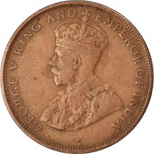 Moeda, Ceilão, George V, Cent, 1925, EF(40-45), Cobre, KM:107
