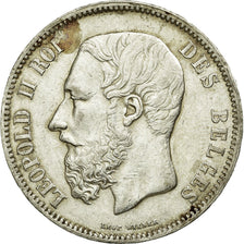 Coin, Belgium, Leopold II, 5 Francs, 5 Frank, 1869, EF(40-45), Silver, KM:24