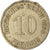 Moneda, ALEMANIA - IMPERIO, Wilhelm II, 10 Pfennig, 1908, Muldenhütten, BC+