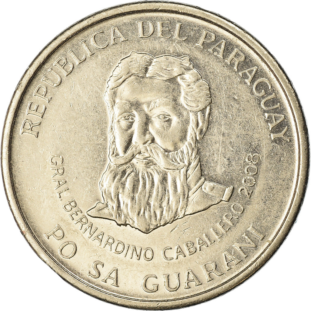 Moneta, Paraguay, 500 Guaranies, 2008, BB, Nichel-acciaio, KM:195a