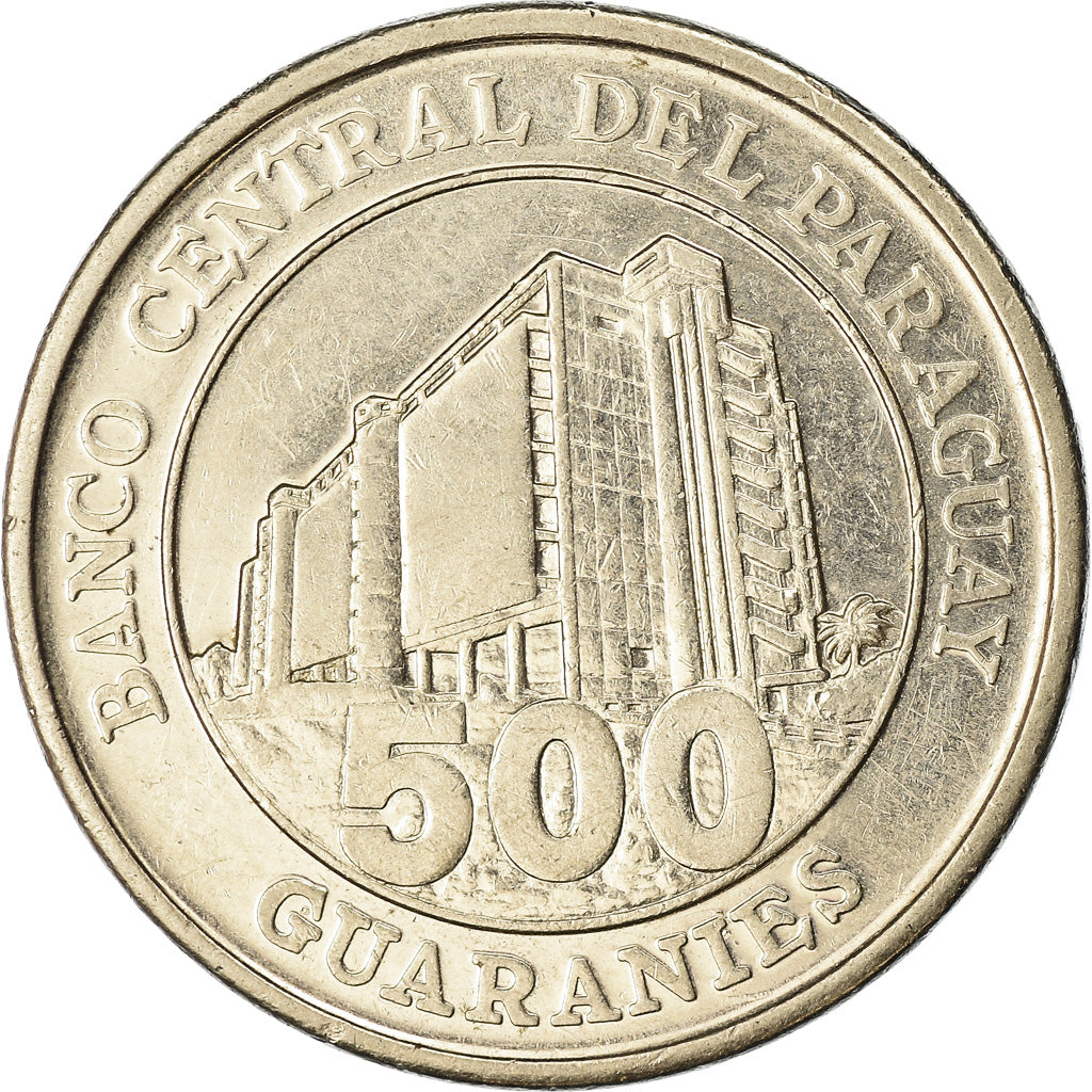 Moneta, Paraguay, 500 Guaranies, 2008, BB, Nichel-acciaio, KM:195a