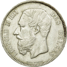 Coin, Belgium, Leopold II, 5 Francs, 5 Frank, 1870, EF(40-45), Silver, KM:24