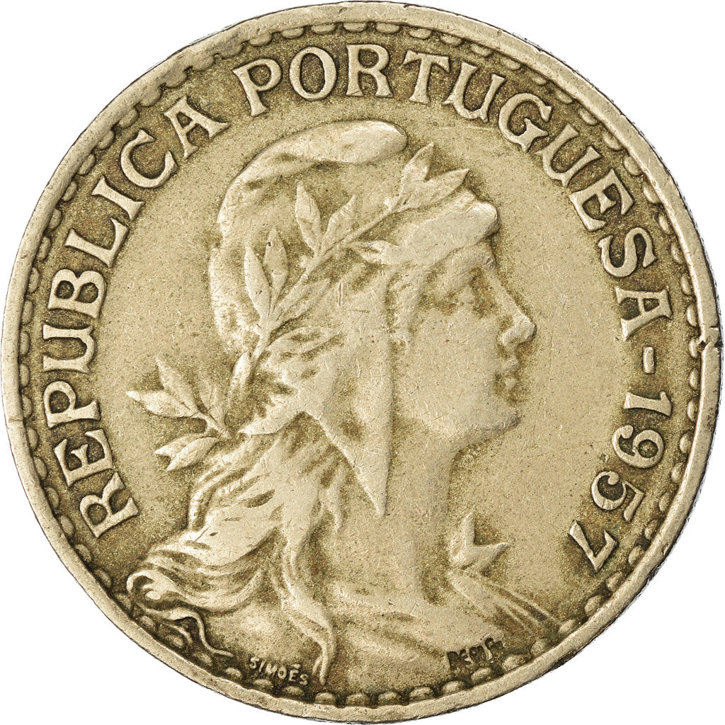 Münze, Portugal, Escudo, 1957, SS, Copper-nickel, KM:578