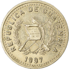 Münze, Guatemala, 25 Centavos, 1997, SS, Copper-nickel, KM:278.6