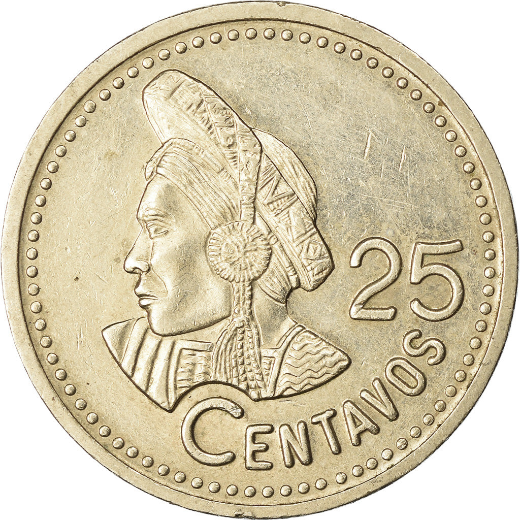 Münze, Guatemala, 25 Centavos, 1997, SS, Copper-nickel, KM:278.6