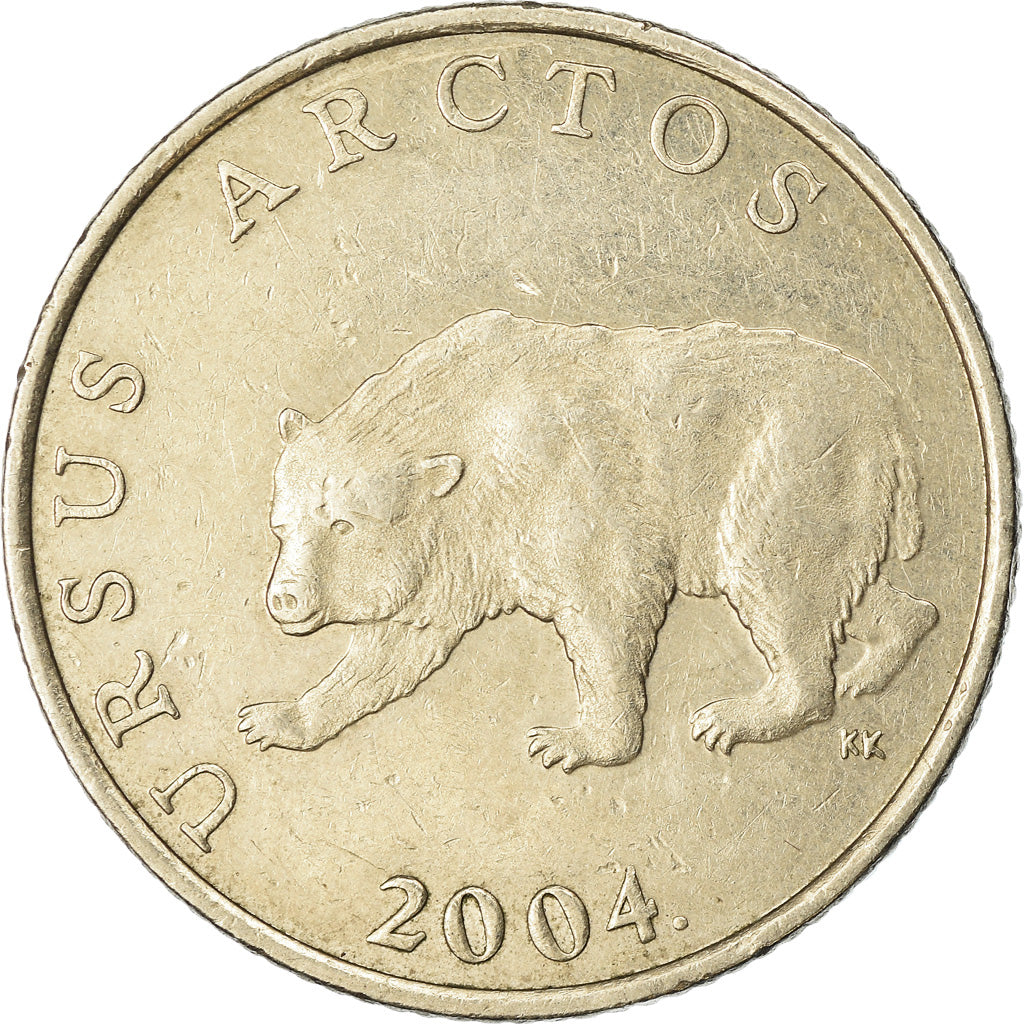 Coin, Croatia, 5 Kuna, 2004, EF(40-45), Copper-Nickel-Zinc, KM:23