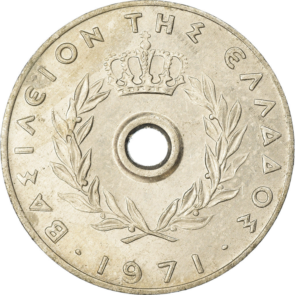 Moneta, Grecia, 20 Lepta, 1971, BB, Alluminio, KM:79