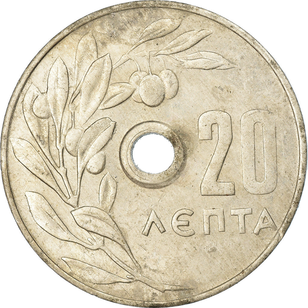 Moneta, Grecia, 20 Lepta, 1971, BB, Alluminio, KM:79