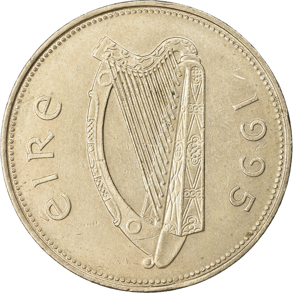Moneta, REPUBBLICA D’IRLANDA, Punt, Pound, 1995, BB, Rame-nichel, KM:27