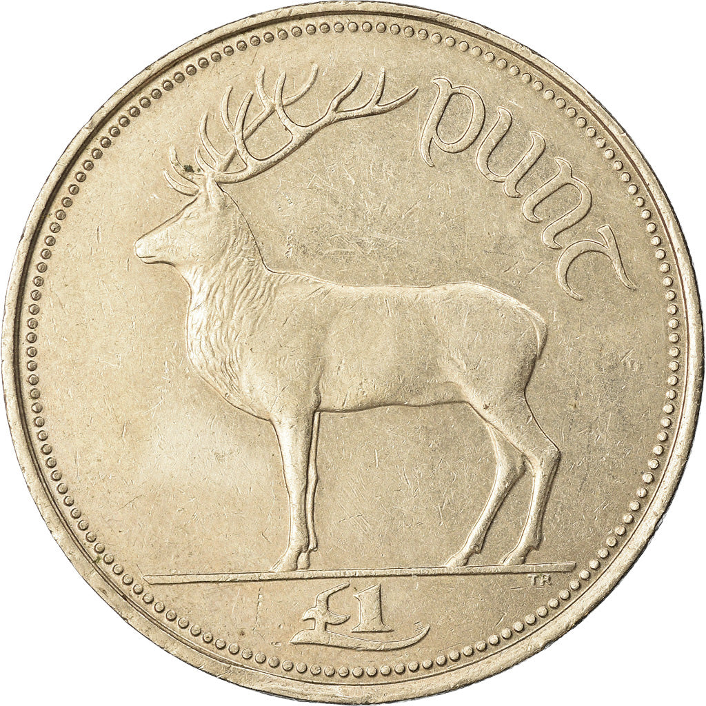 Moneta, REPUBBLICA D’IRLANDA, Punt, Pound, 1995, BB, Rame-nichel, KM:27