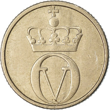 Coin, Norway, Olav V, 10 Öre, 1958, EF(40-45), Copper-nickel, KM:406
