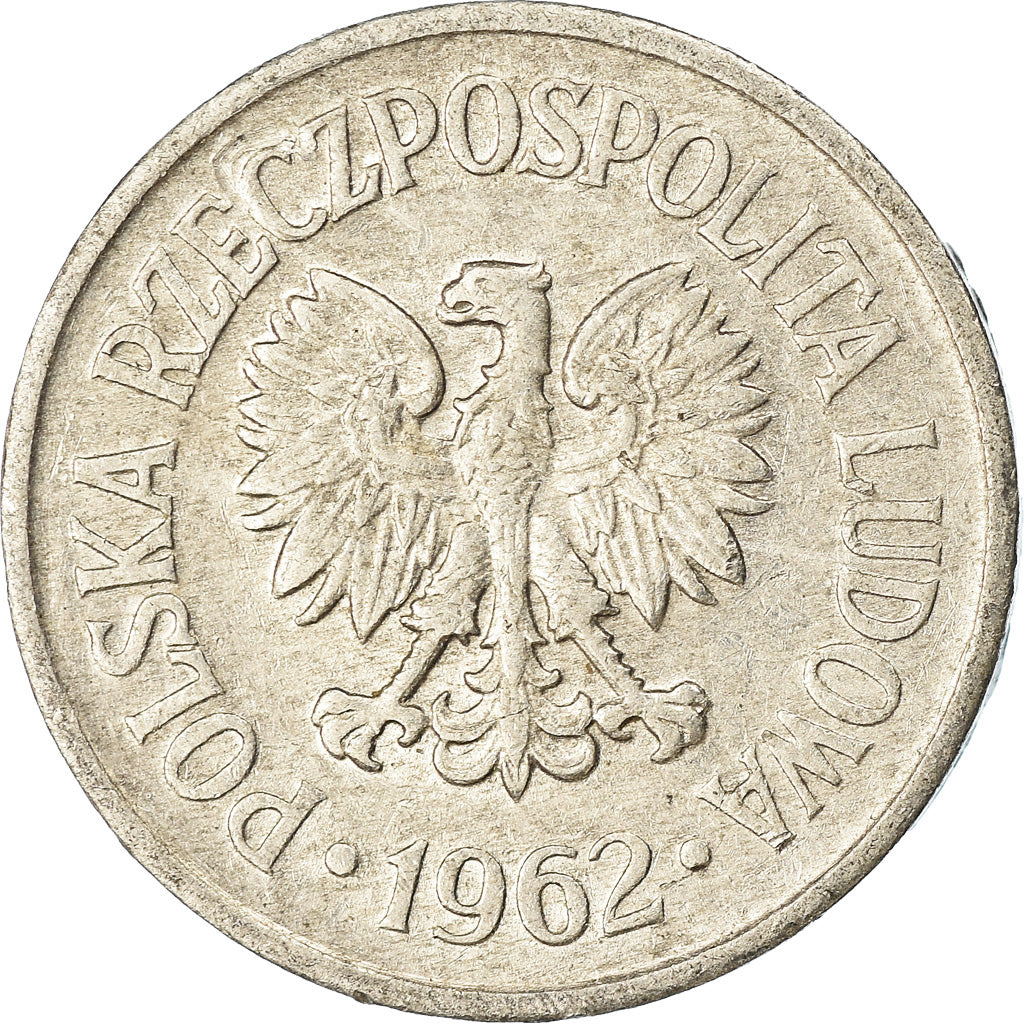 Coin, Poland, 10 Groszy, 1962, Warsaw, EF(40-45), Aluminum, KM:AA47