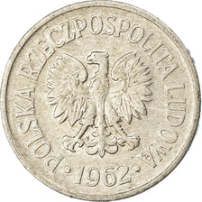 Coin, Poland, 10 Groszy, 1962, Warsaw, EF(40-45), Aluminum, KM:AA47
