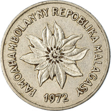 Moneta, Madagascar, 5 Francs, Ariary, 1972, Paris, EF(40-45), Stal nierdzewna